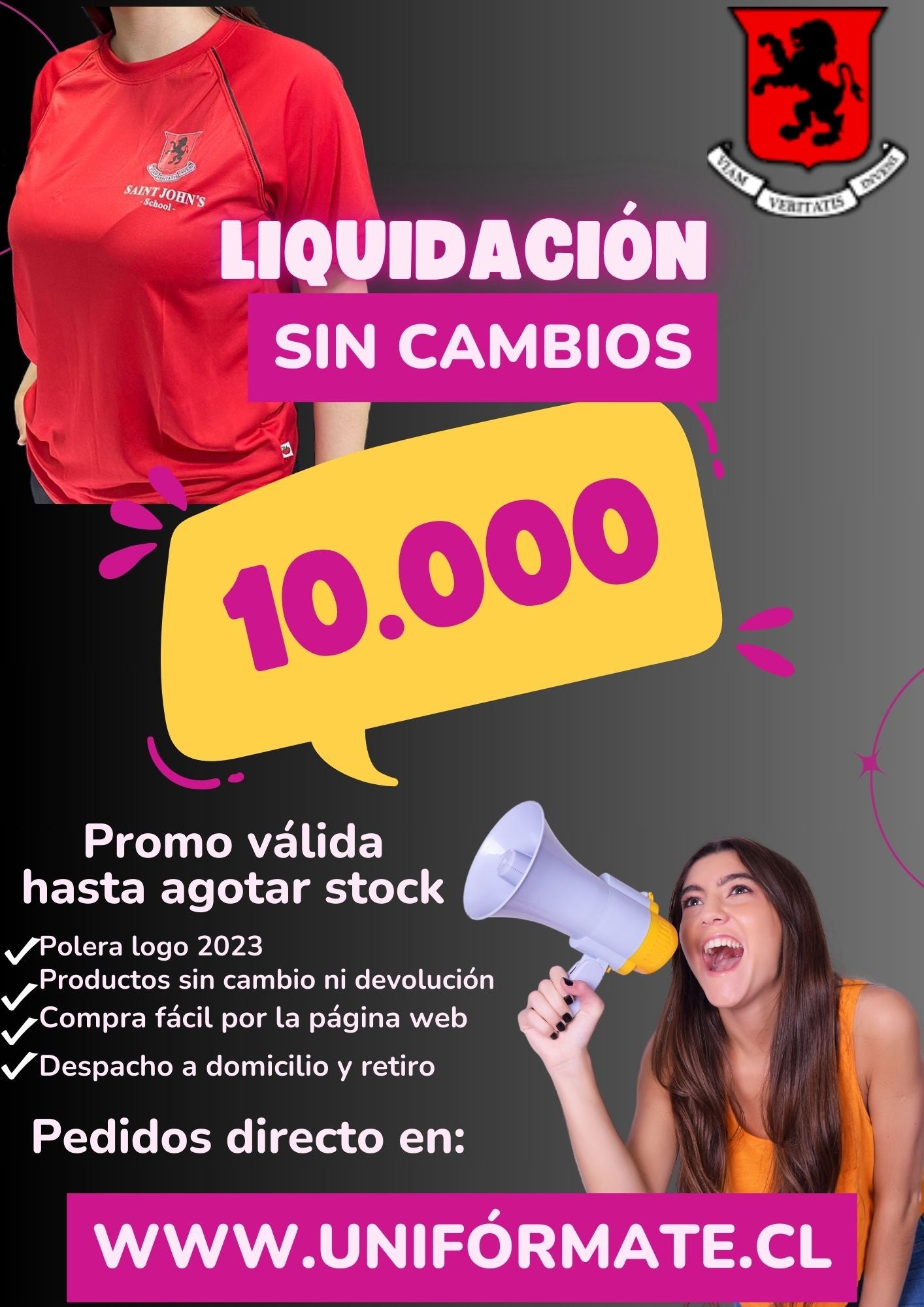 Polerón Escolar De Buzo Saint John's