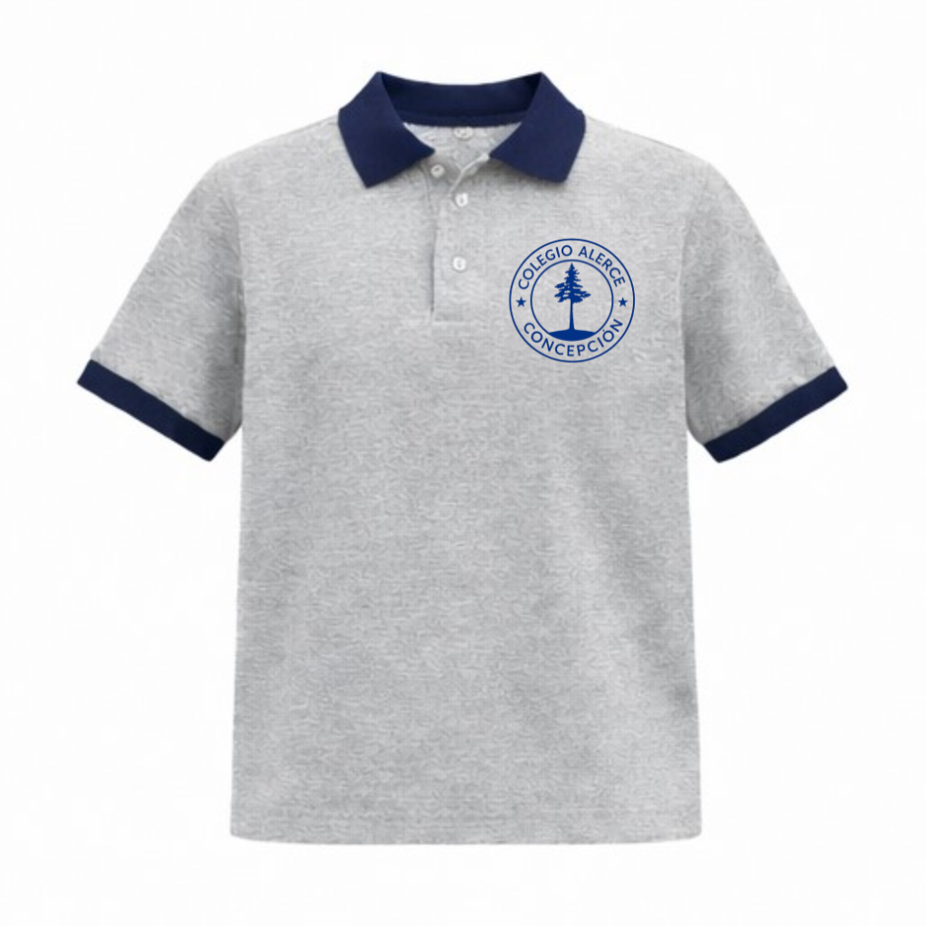 POLERA ESCOLAR CUELLO CAMISA COLEGIO ALERCE