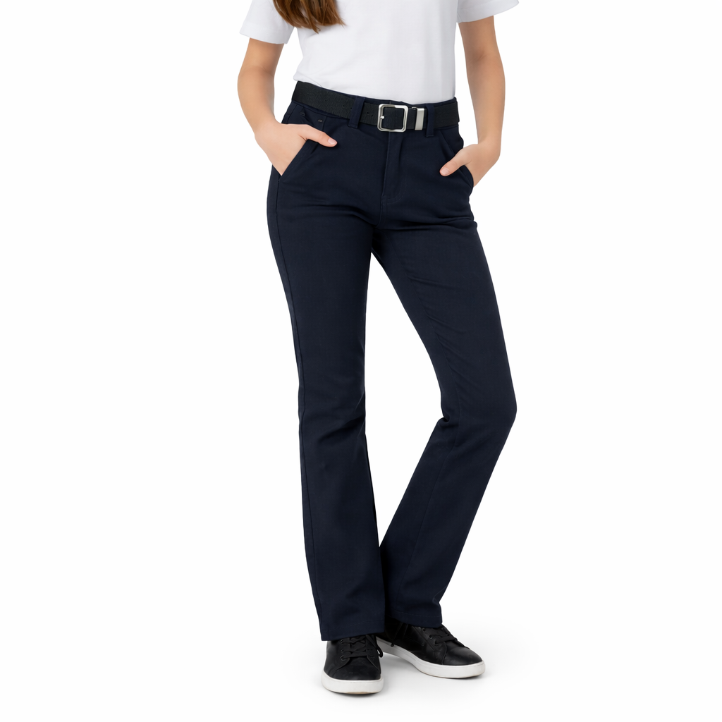 Pantalón de Vestir Escolar Mujer Azul – Regular Fit